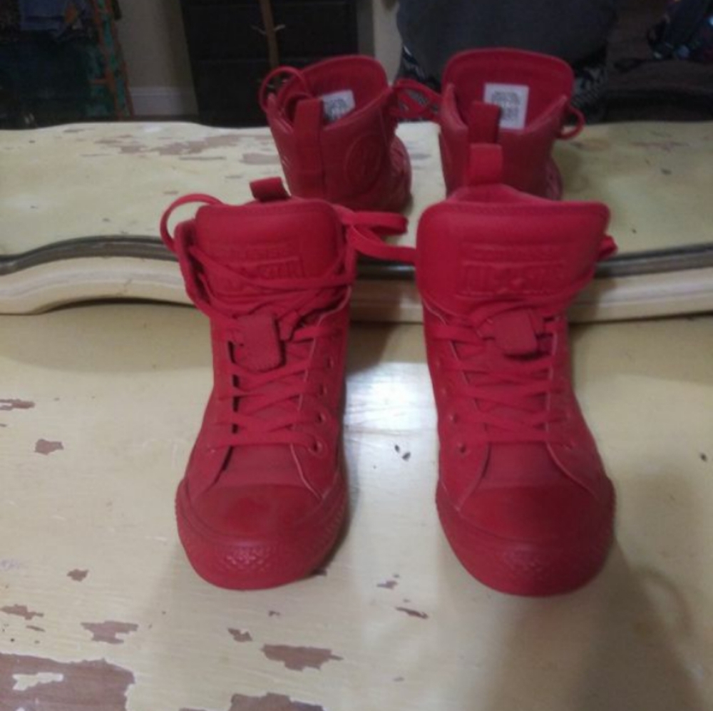 Converse leather
